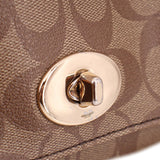 COACH MINI RUBY SIGNATURE CROSSBODYS BROWN