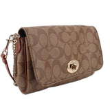 COACH MINI RUBY SIGNATURE CROSSBODYS BROWN