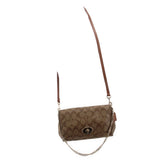 COACH MINI RUBY SIGNATURE CROSSBODYS BROWN