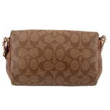 COACH MINI RUBY SIGNATURE CROSSBODYS BROWN