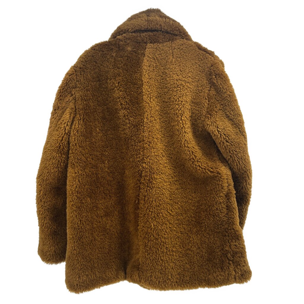 A.L.C. faux fur jacket, tan fleece texture, back view