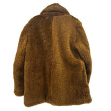 A.L.C. faux fur jacket, tan fleece texture, back view