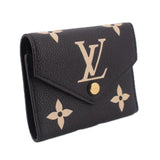 LOUIS VUITON VICTORINE WALLETS BLACK/BEIGE