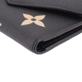 LOUIS VUITON VICTORINE WALLETS BLACK/BEIGE