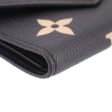 LOUIS VUITON VICTORINE WALLETS BLACK/BEIGE