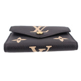 LOUIS VUITON VICTORINE WALLETS BLACK/BEIGE