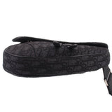 DIOR OBLIQUE JACQUARD SADDLE BAG CROSSBODYS BLACK