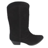 FREDA SALVADOR SUEDE BOOTS BLACK 9 US