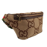 GUCCI JUMBO GG CANVAS BELT BAGS BROWN