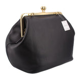 COACH LARGE KISSLOCK FRAME HANDLE BAG BLACK