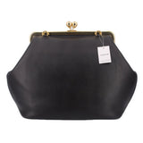 COACH LARGE KISSLOCK FRAME HANDLE BAG BLACK