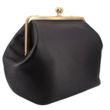 COACH LARGE KISSLOCK FRAME HANDLE BAG BLACK