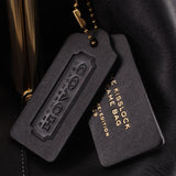 COACH LARGE KISSLOCK FRAME HANDLE BAG BLACK