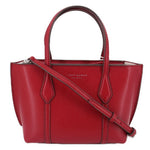 Red mini tote crossbody bag with adjustable strap