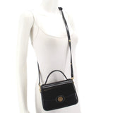 TORY BURCH ROBINSON TOP HANDLE CROSSBODYS BLACK SPAZZOLATO