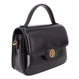 TORY BURCH ROBINSON TOP HANDLE CROSSBODYS BLACK SPAZZOLATO