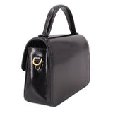 TORY BURCH ROBINSON TOP HANDLE CROSSBODYS BLACK SPAZZOLATO