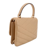 TORY BURCH KIRA TOP HANDLE CHAIN WALLET CROSSBODYS NUDE