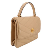 TORY BURCH KIRA TOP HANDLE CHAIN WALLET CROSSBODYS NUDE