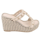 VALENTINO ROCKSTUD HEELS CREAM 37 EU | 7 US