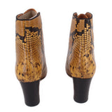 TORY BURCH SNAKE BOOTIES YELLOW 7 US