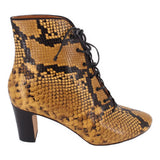 TORY BURCH SNAKE BOOTIES YELLOW 7 US