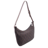 GUCCI brown GG monogram hobo shoulder bag with adjustable shoulder strap