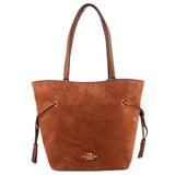 COACH SUEDE ANDY TOTES REDWOOD