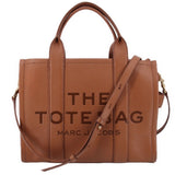 MARC JACOBS THE LEATHER MEDIUM TOTES BROWN