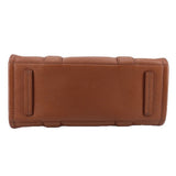 MARC JACOBS THE LEATHER MEDIUM TOTES BROWN