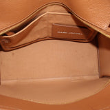 MARC JACOBS THE LEATHER MEDIUM TOTES BROWN