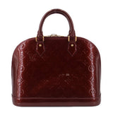 LOUIS VUITTON ALMA MM HANDLE BAG AMARANTE VERNIS