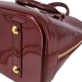 LOUIS VUITTON ALMA MM HANDLE BAG AMARANTE VERNIS