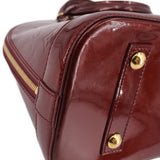 LOUIS VUITTON ALMA MM HANDLE BAG AMARANTE VERNIS