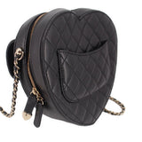 CHANEL CC IN LOVE QUILTED HEART CROSSBODYS BLACK