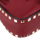 VALENTINO ROCKSTUD BUCKET CROSSBODYS RED