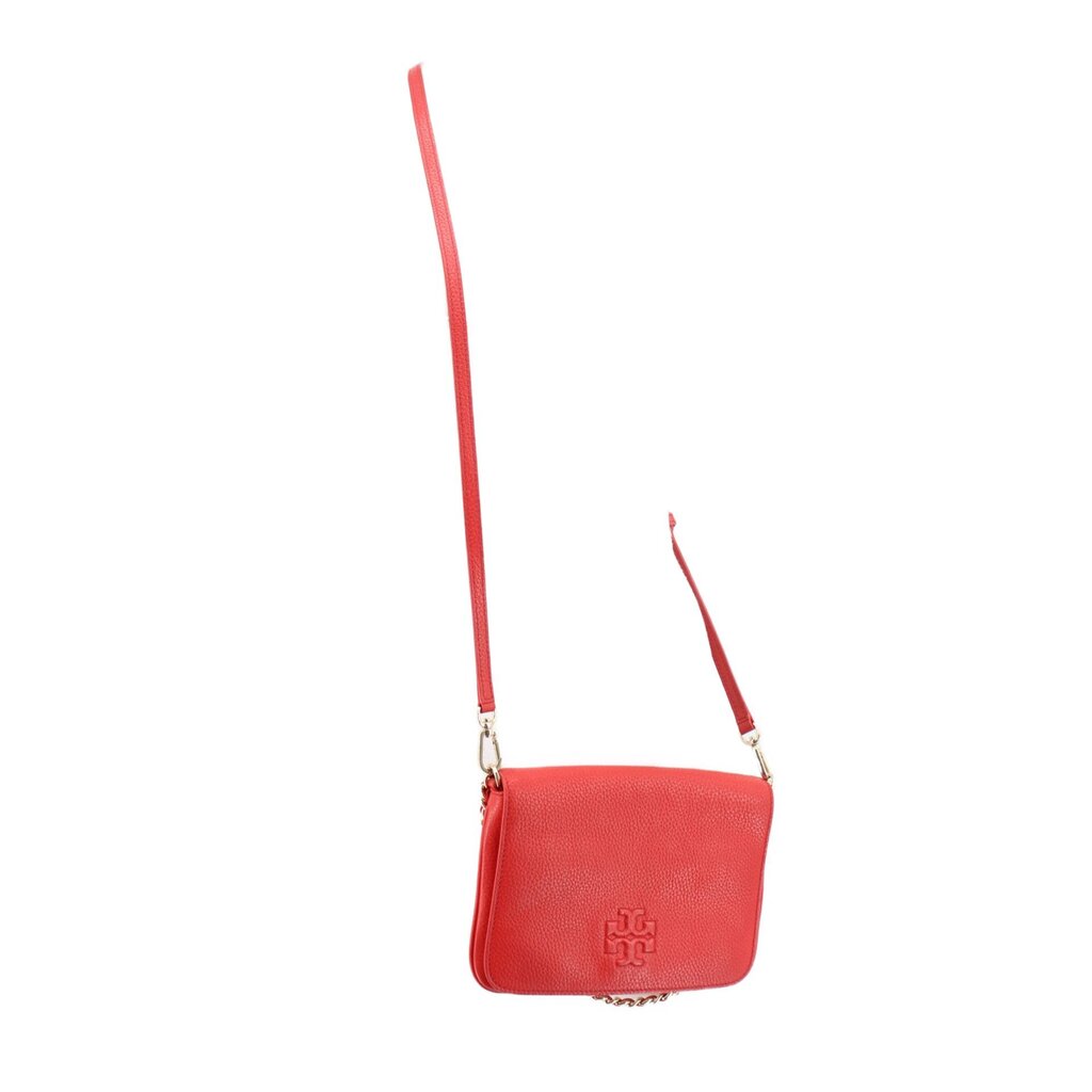 TORY BURCH red mini crossbody bag with chain strap and small flap