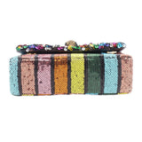 KURT GEIGER MINI KENSINGTON CROSSBODYS MULTI SEQUIN