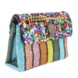 KURT GEIGER MINI KENSINGTON CROSSBODYS MULTI SEQUIN