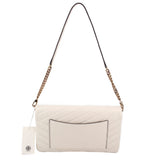 TORY BURCH KIRA CHEVRON SHOULDER BAGS CREAM