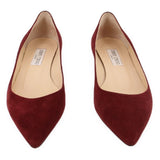 JIMMY CHOO SUEDE FLATS RED 39 EU | 8.5 US