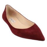 JIMMY CHOO SUEDE FLATS RED 39 EU | 8.5 US