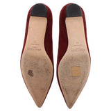 JIMMY CHOO SUEDE FLATS RED 39 EU | 8.5 US