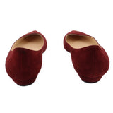 JIMMY CHOO SUEDE FLATS RED 39 EU | 8.5 US