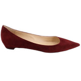 JIMMY CHOO SUEDE FLATS RED 39 EU | 8.5 US