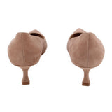 MANOLO BLAHNIK SUEDE HEELS NUDE 38.5 EU | 8.5 US