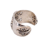 CHROME HEARTS FLORAL CROSS CUFF BRACELETS STERLING