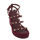 VALENTINO ROCKSTUD HEELS PLUM 37 EU | 7 US