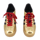 GUCCI X ADIDAS WOMEN'S GAZELLE WEDGE SNEAKERS GOLD 37 EU | 7 US