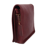 COACH VINTAGE RECONDITIONED COMPACT POUCH SHOULDER BAGS OXBLOOOD